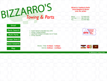 Tablet Screenshot of bizzarrosautoparts.com